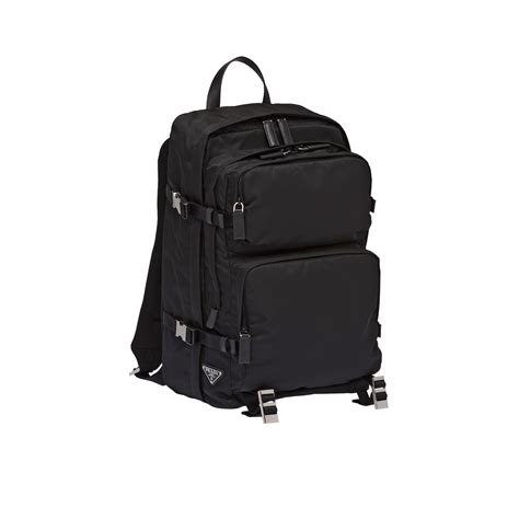 prada 2vz001|Black Nylon Backpack .